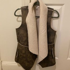 Jack by BB Dakota Faux Suede and Fur Vest